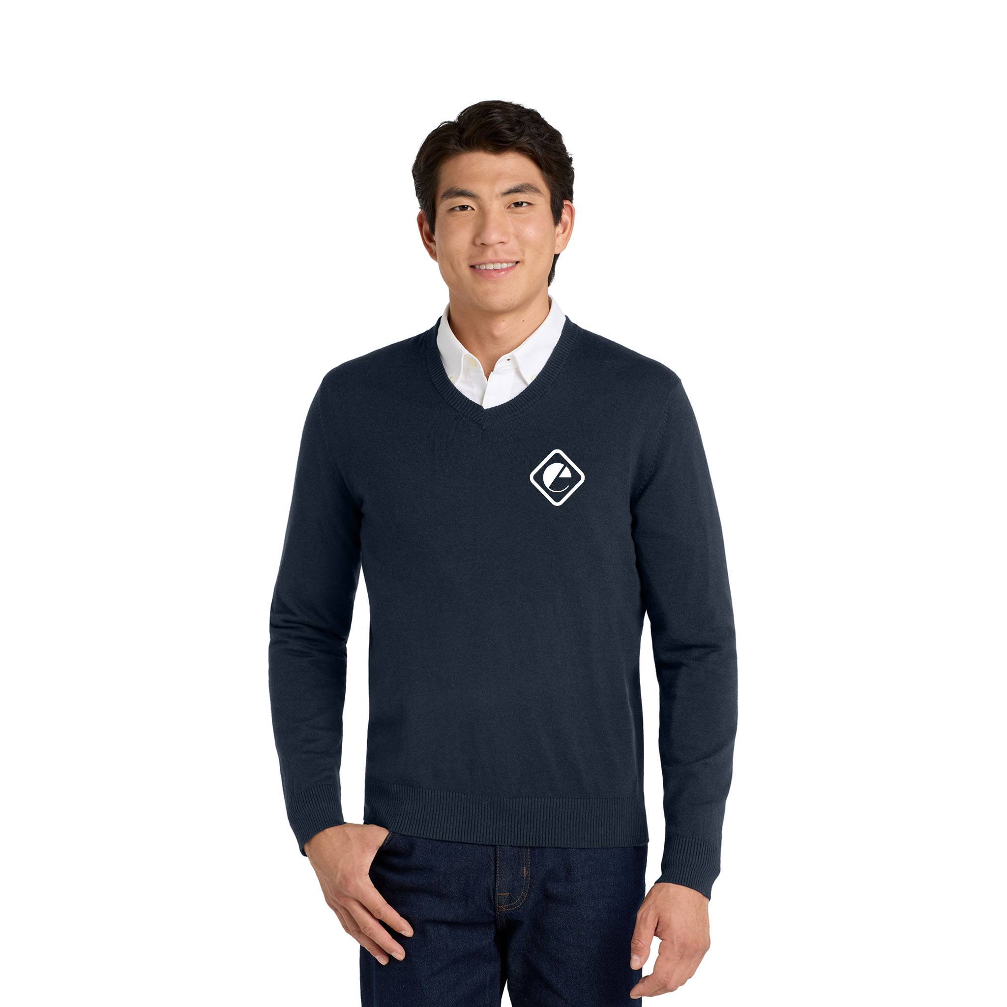 Port Authority® V-Neck Sweater  Imprinted with Logo (Q868922)