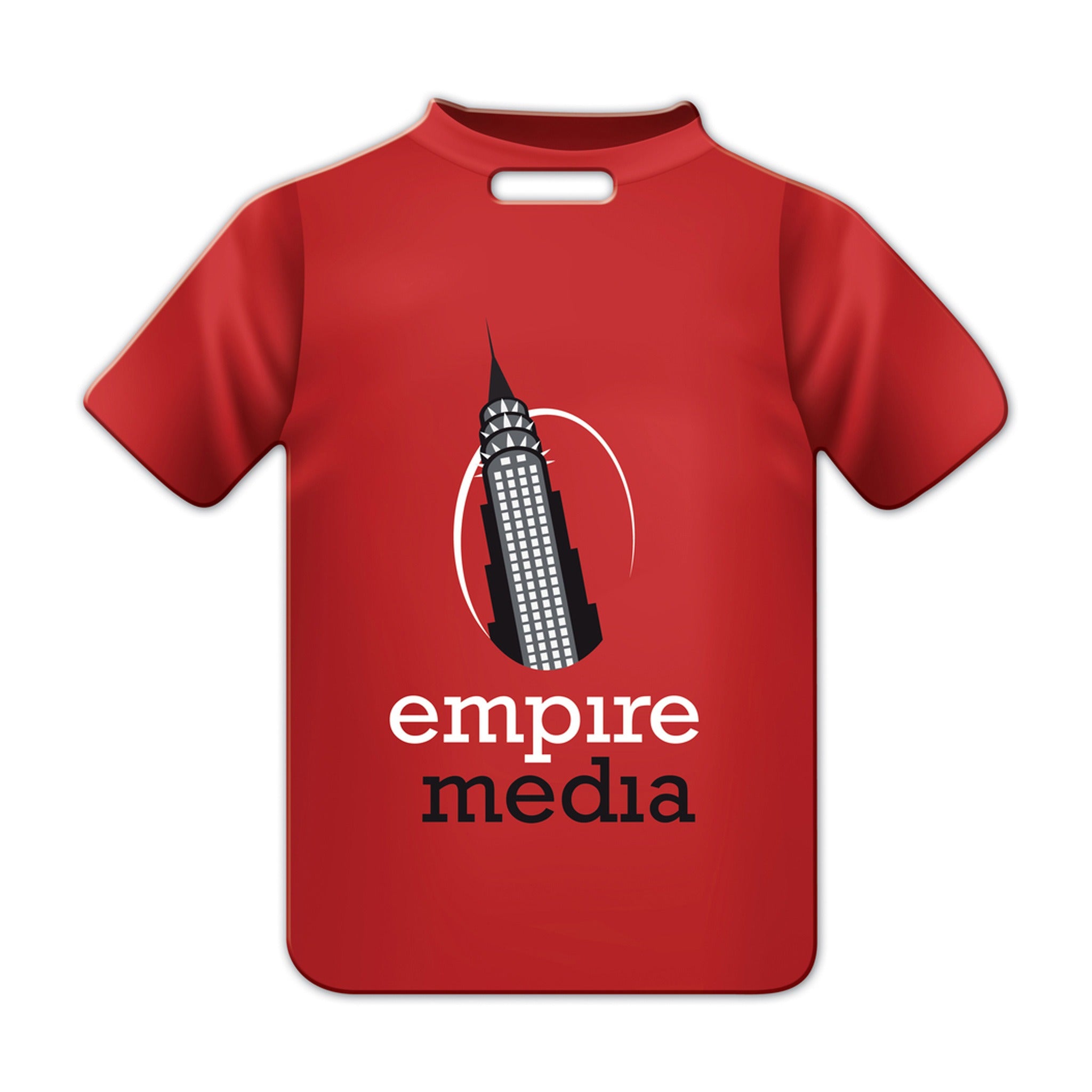 T-Shirt Shaped Luggage Tag  Imprinted with Logo (Q869322)