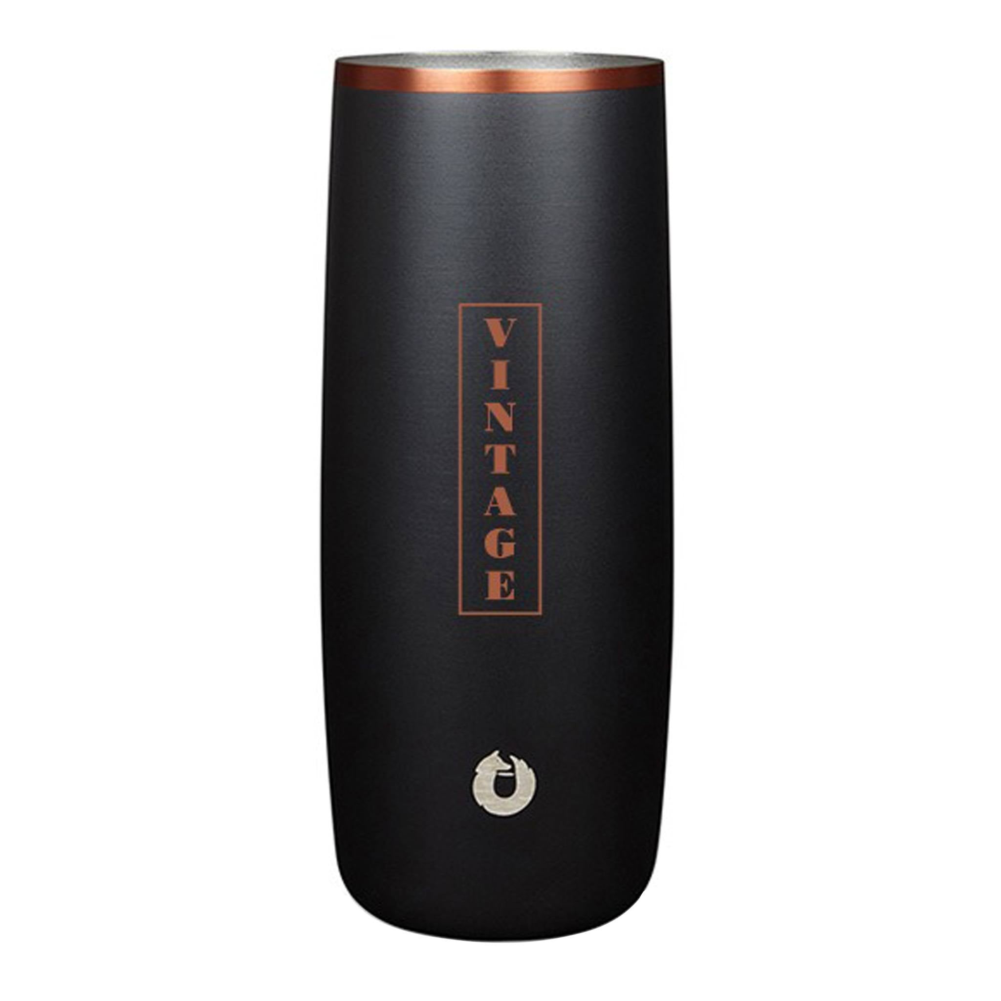 14 Oz. Snowfox Highball Tumbler - Black- Gold  Imprinted with Logo (Q869522)