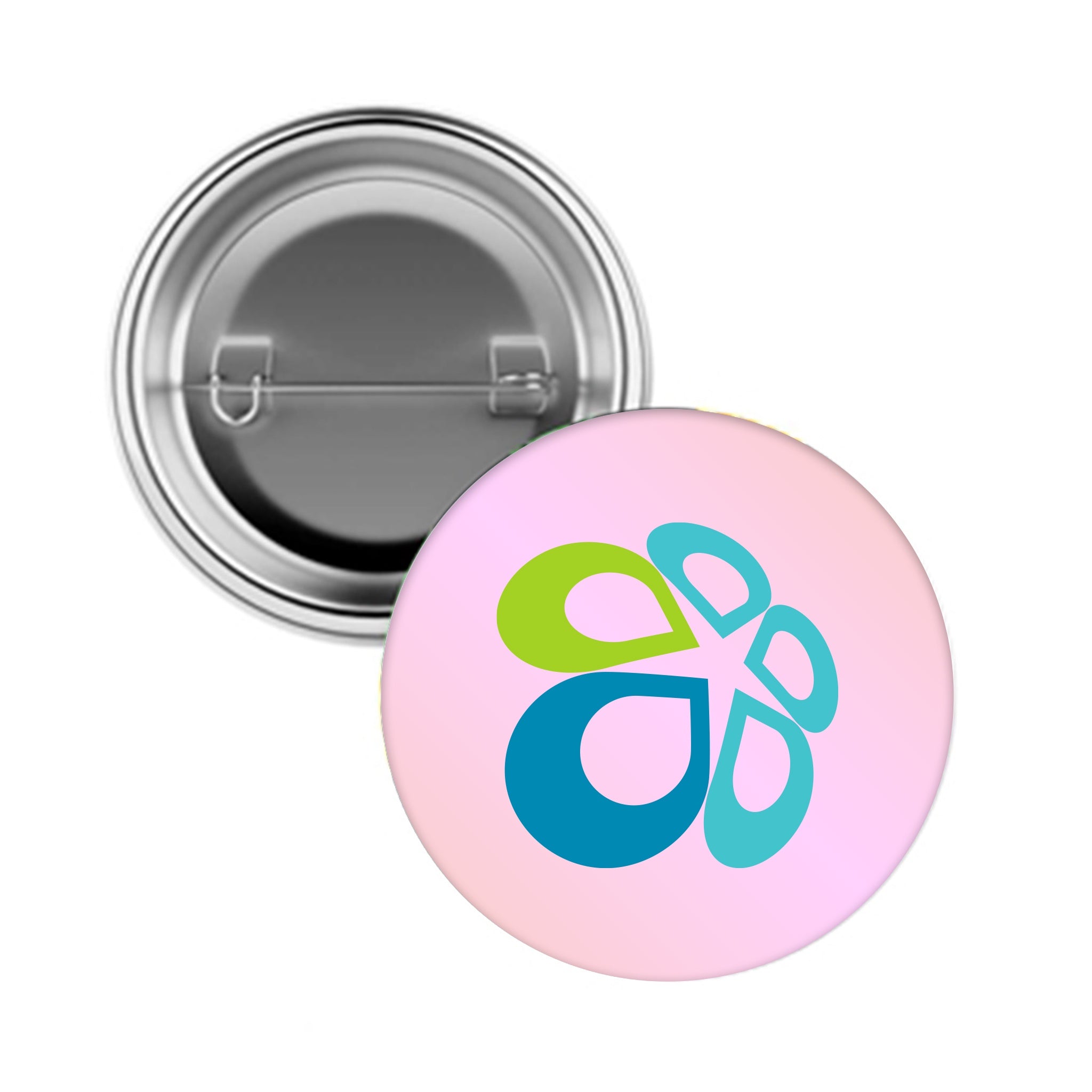 3 Inch Full Color Pin Back Button  Imprinted with Logo (Q870122)