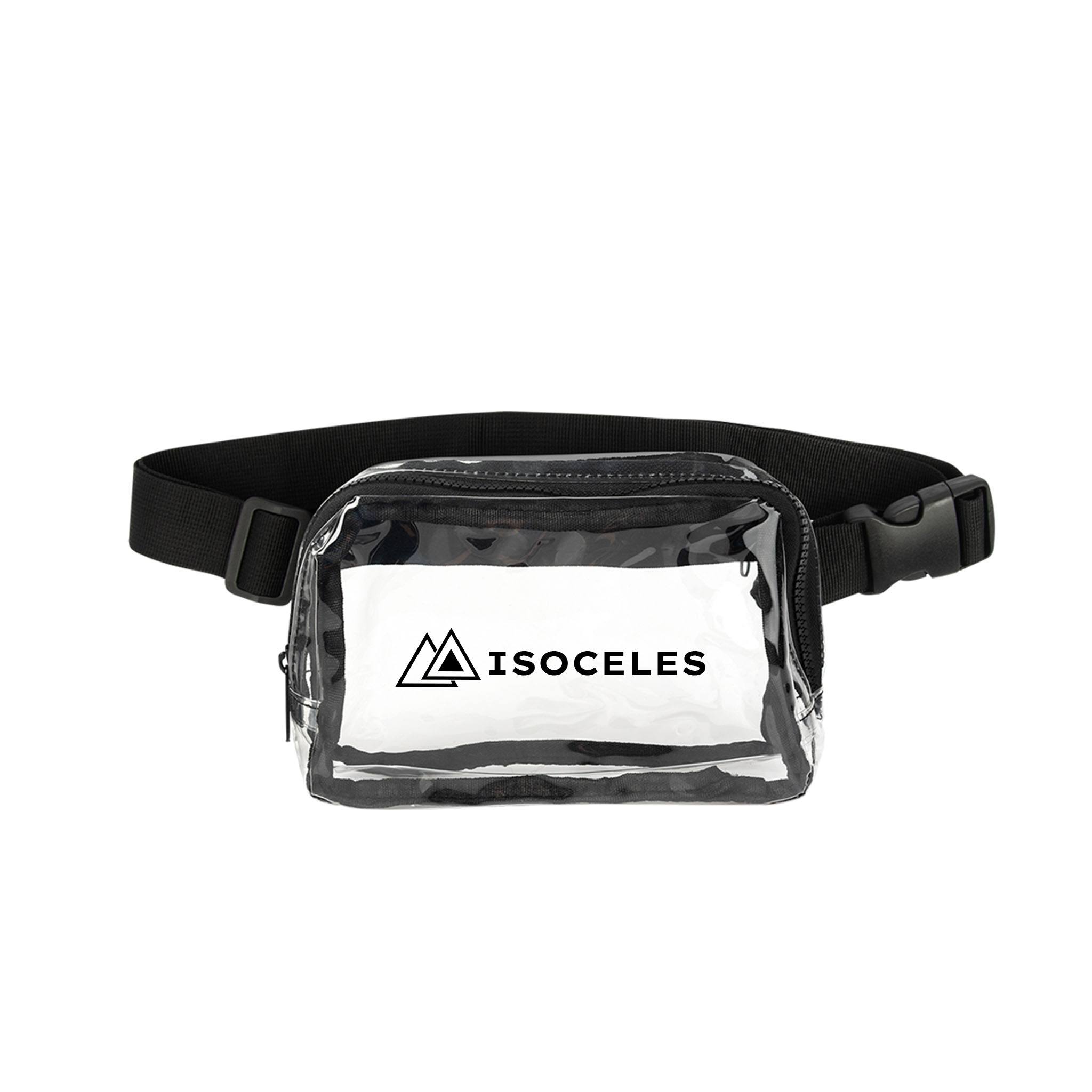 Anywhere Clear Belt Bag  Imprinted with Logo (Q870822)