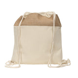 Savanna Jute & Recycled Cotton Drawstring Backpack (Q870922)