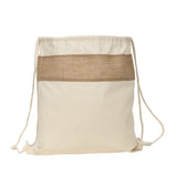 Savanna Jute & Recycled Cotton Drawstring Backpack (Q870922)