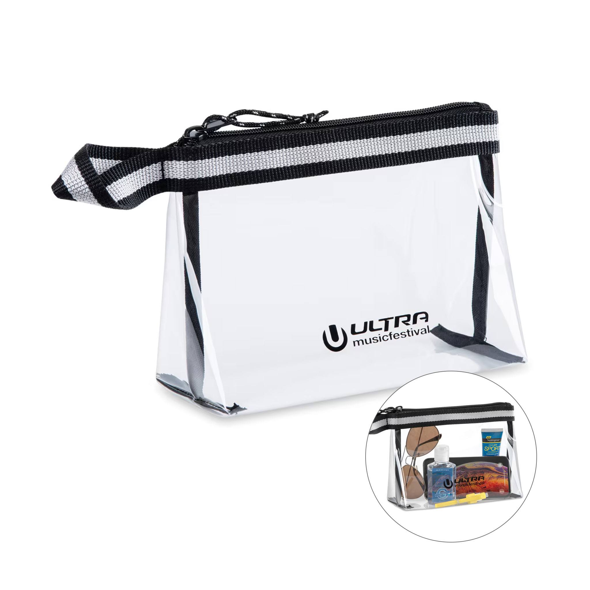 Sigma Clear Zippered Pouch  Imprinted with Logo (Q871111)