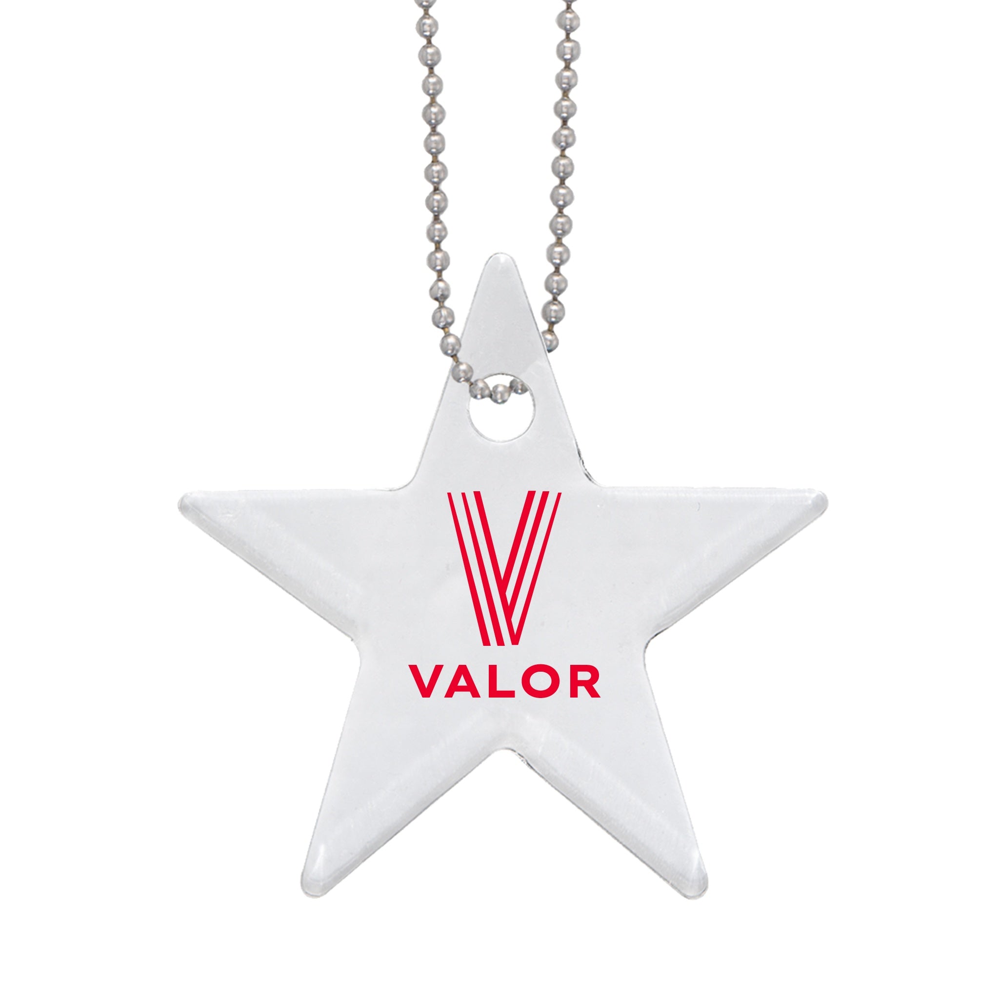 Acrylic Charm With Chain - Star (Q871122)