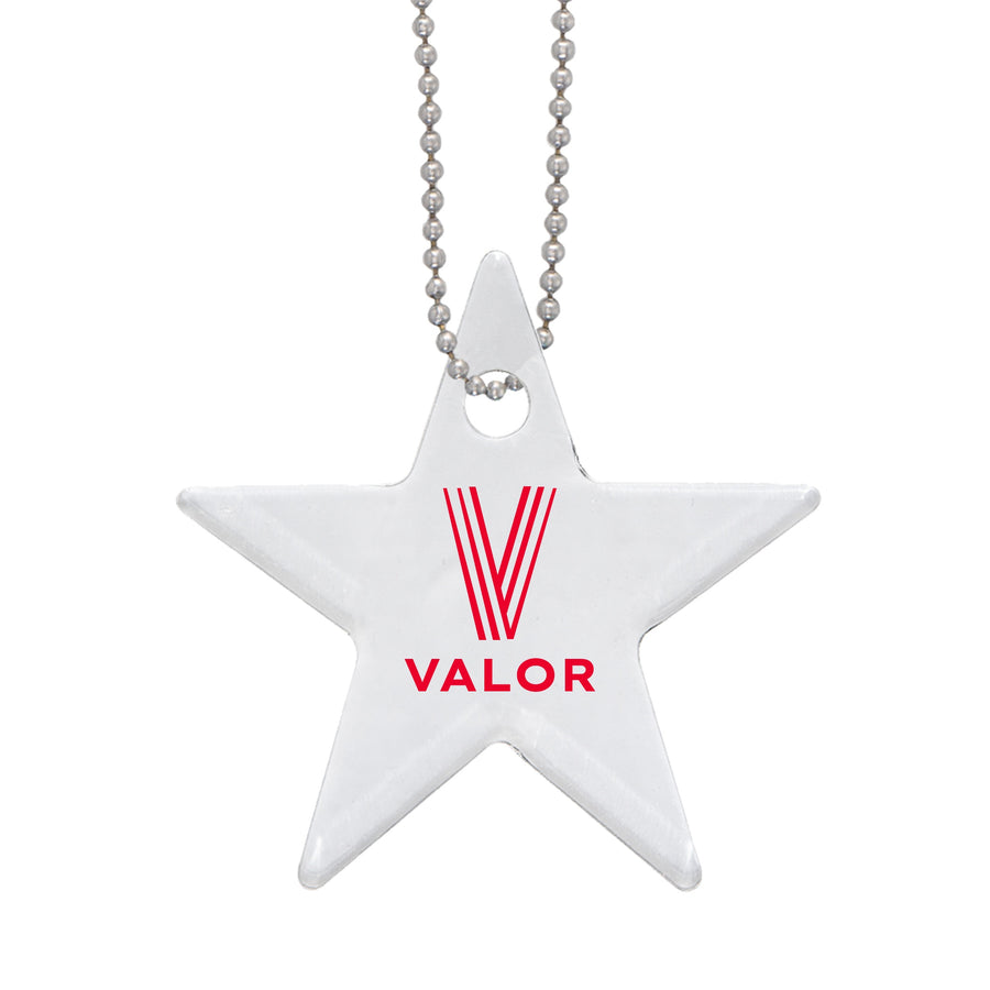 Acrylic Charm With Chain - Star (Q871122)