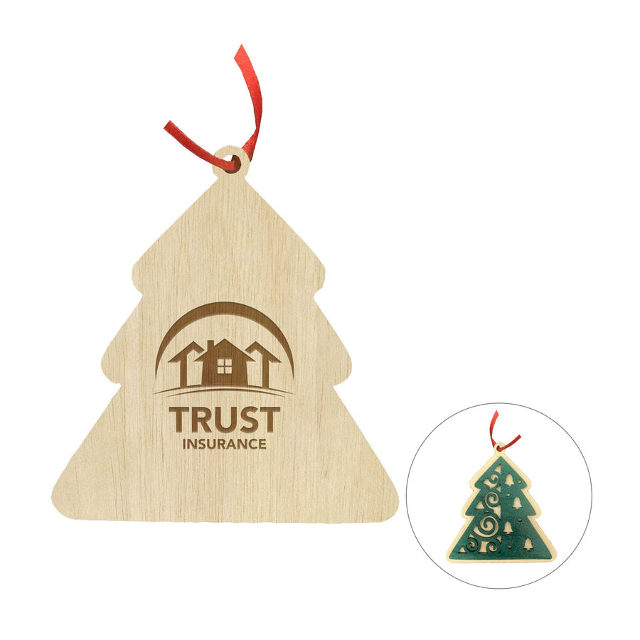 Layered Wood Ornament: Tree (Q871332)