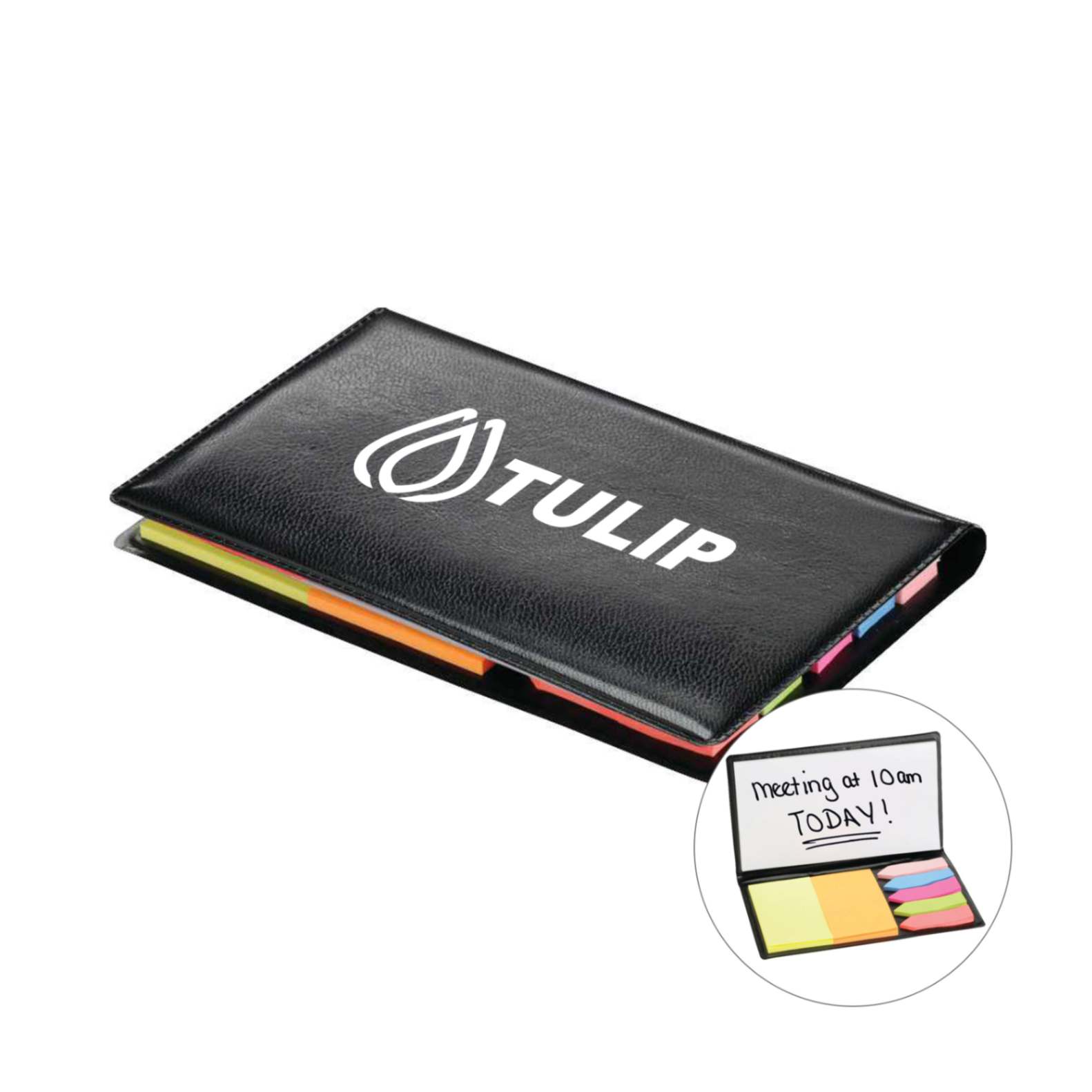 Slimline Sticky Memo Holder  Imprinted with Logo (Q872235)