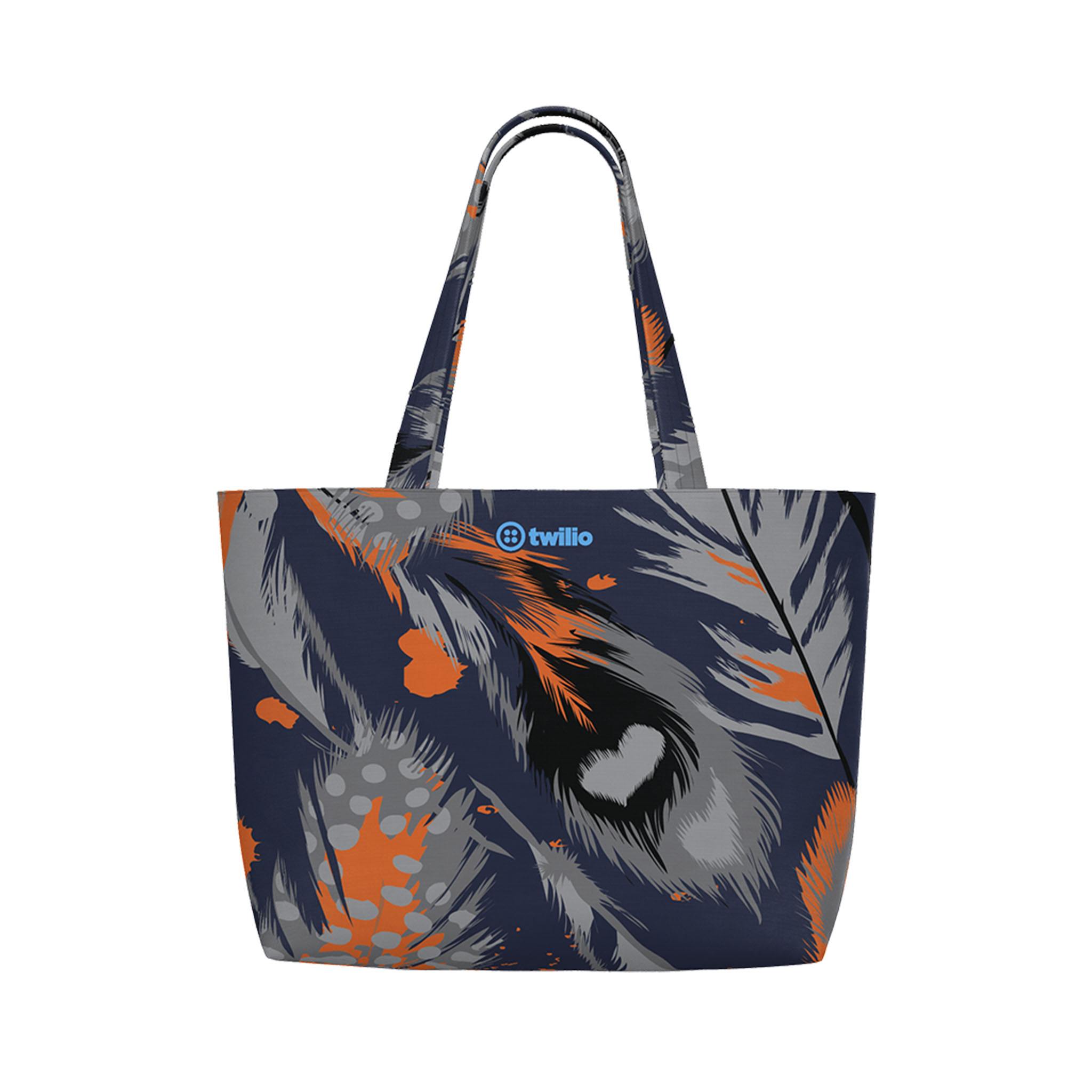 Plum Import Basic Large Tote Bag  Imprinted with Logo (Q872522)