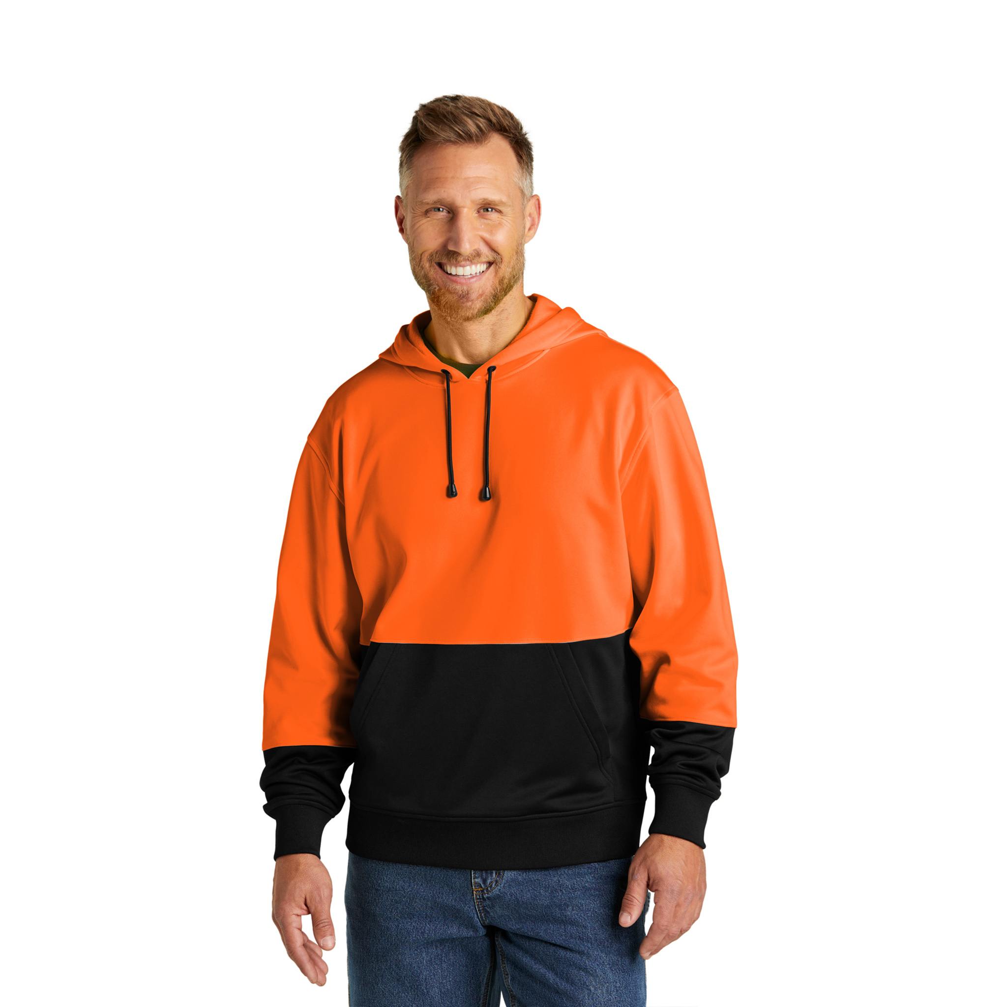 CornerStone® Enhanced Visibility Fleece Pullover Hoodie  Imprinted with Logo (Q873332)