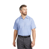 Red Kap® Short Sleeve Striped Industrial Work Shirt (Q875332)