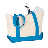 12 oz. Cotton Duck Medium Snap Tote Bag (Q876311)
