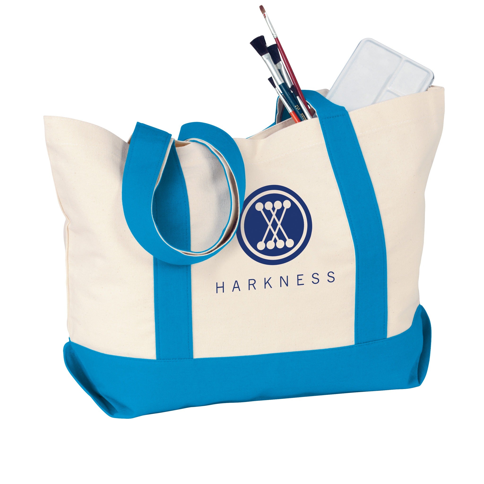 12 oz. Cotton Duck Medium Snap Tote Bag (Q876311)