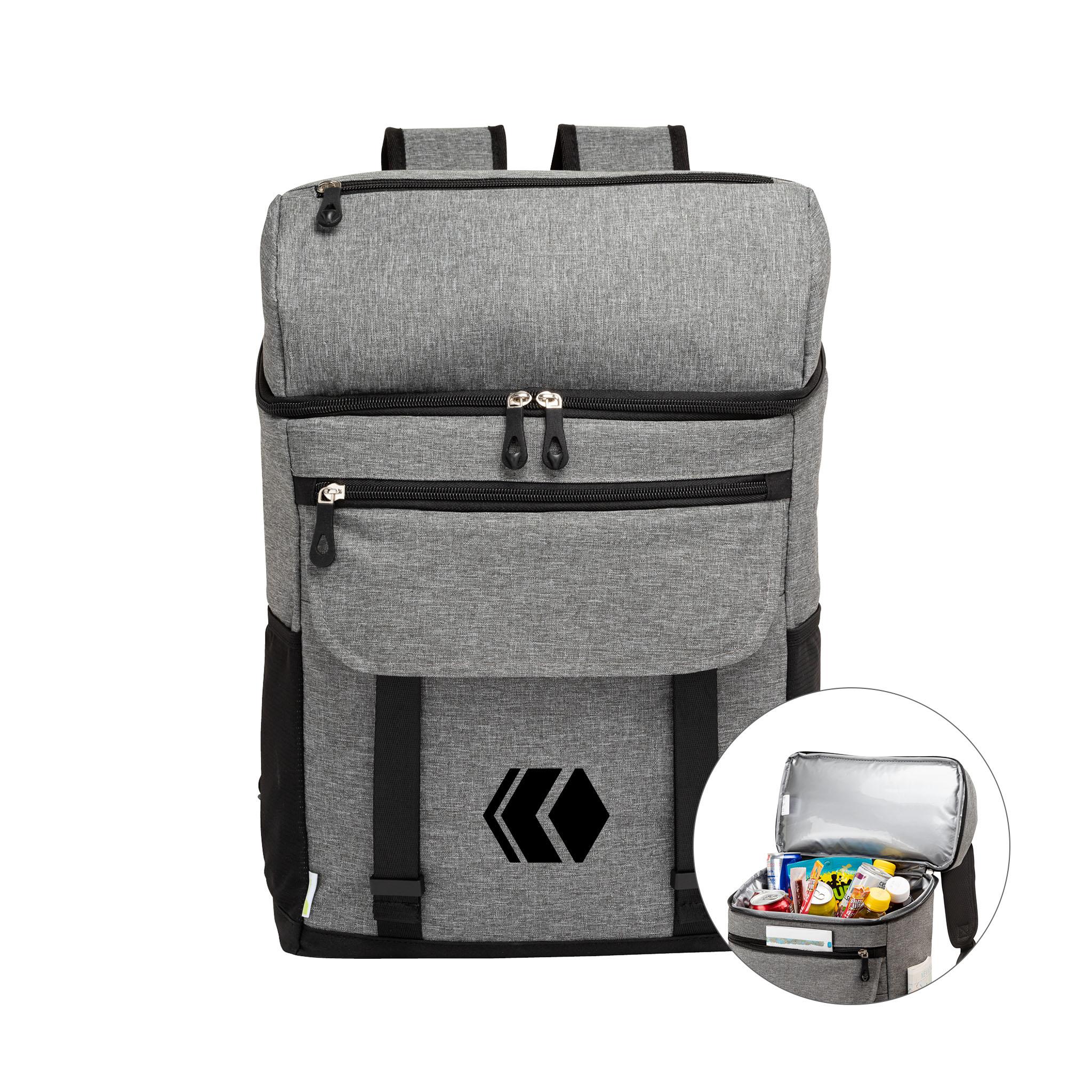 Logan RPET 18-Can Backpack Cooler  Imprinted with Logo (Q877322)