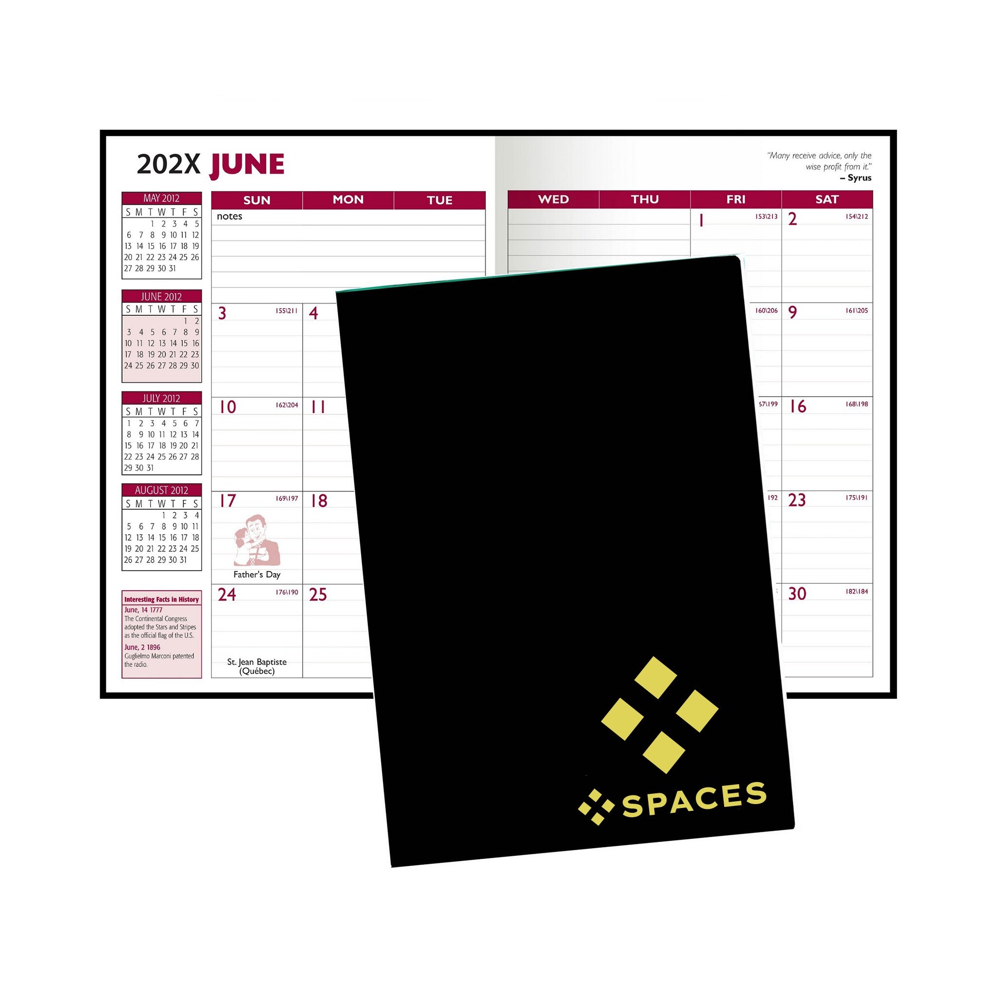 Academic 7 x 10 Planner With its Own Cardboard Cover  Imprinted with Logo (Q878222)