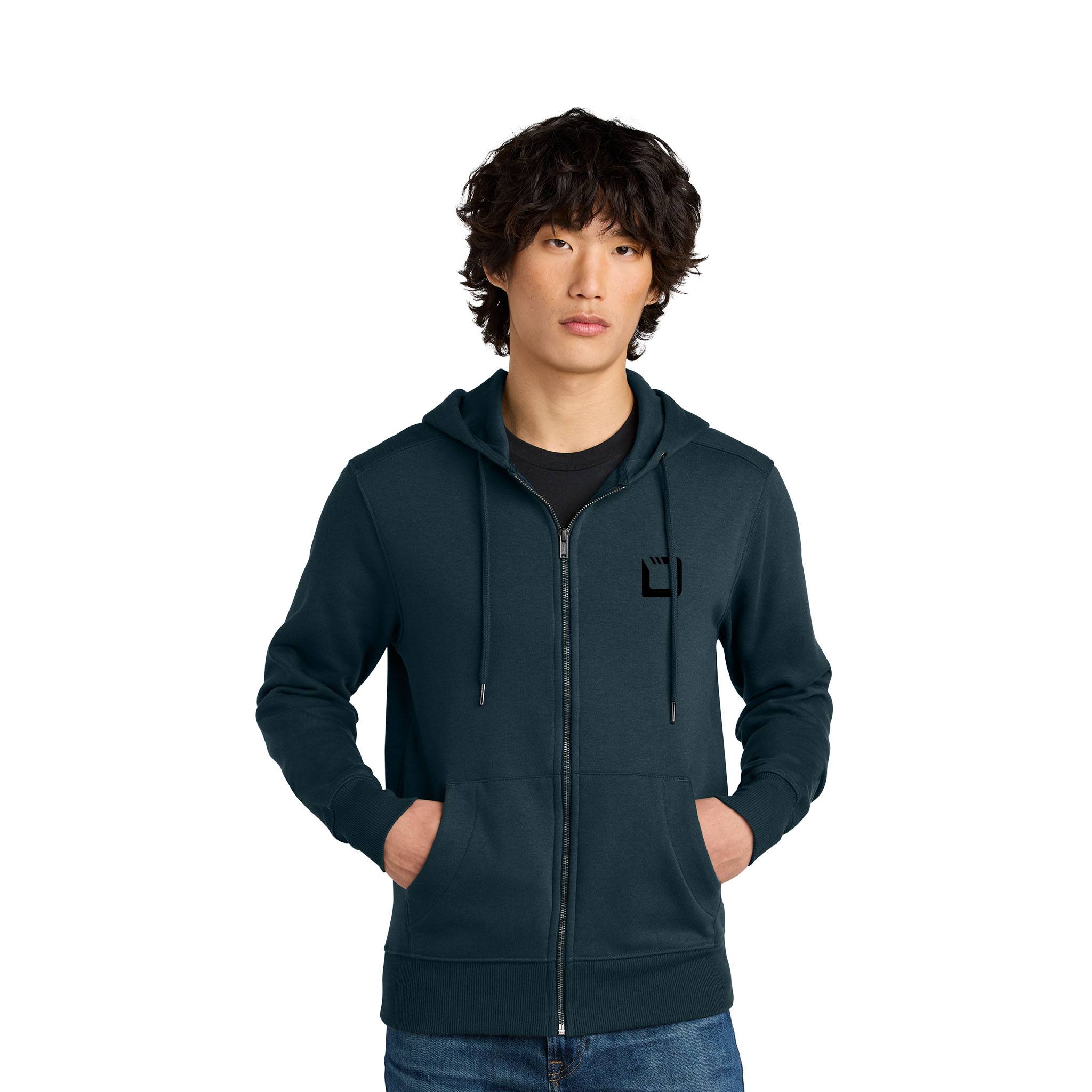 District® Perfect Weight® Fleece Full-Zip Hoodie  Imprinted with Logo (Q879122)