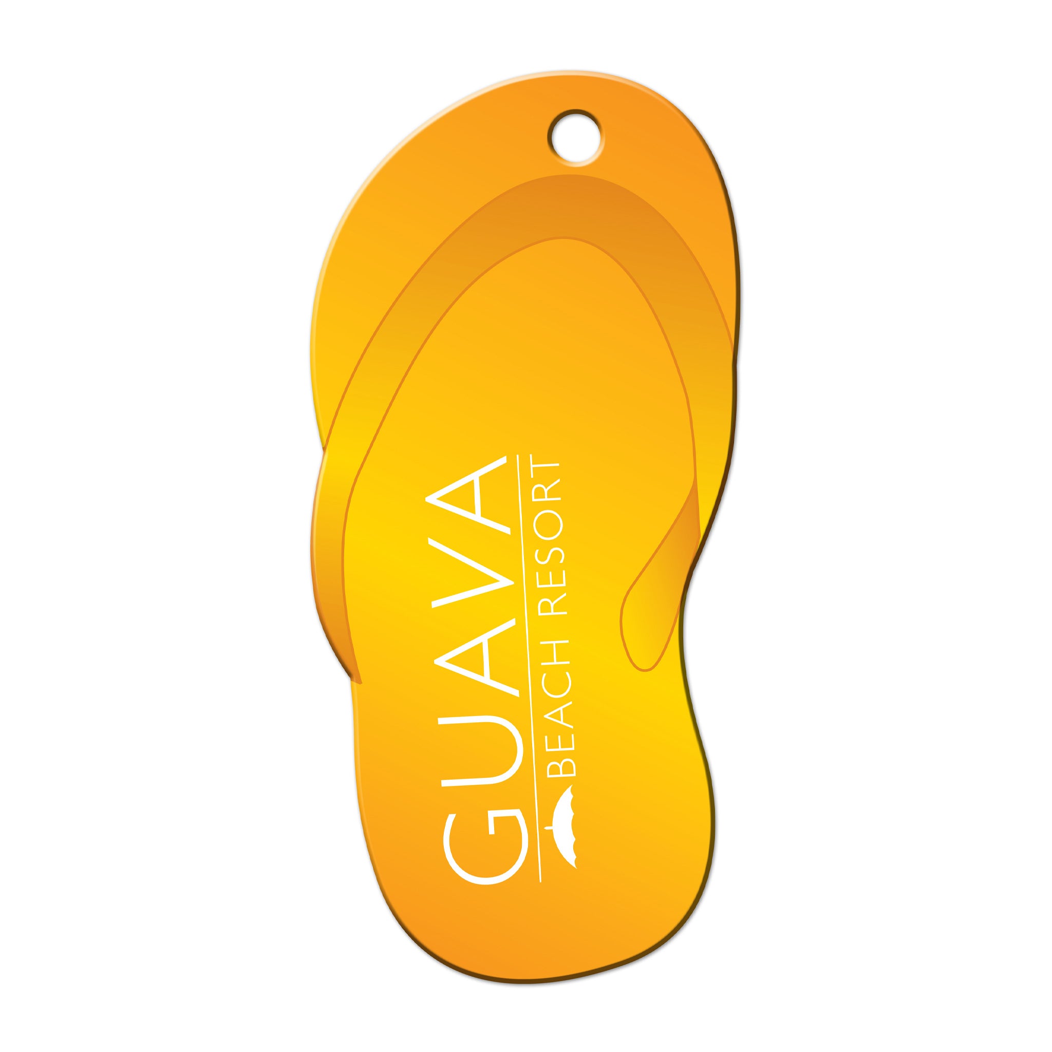 Flip Flop Shaped Luggage Tag  Imprinted with Logo (Q879322)