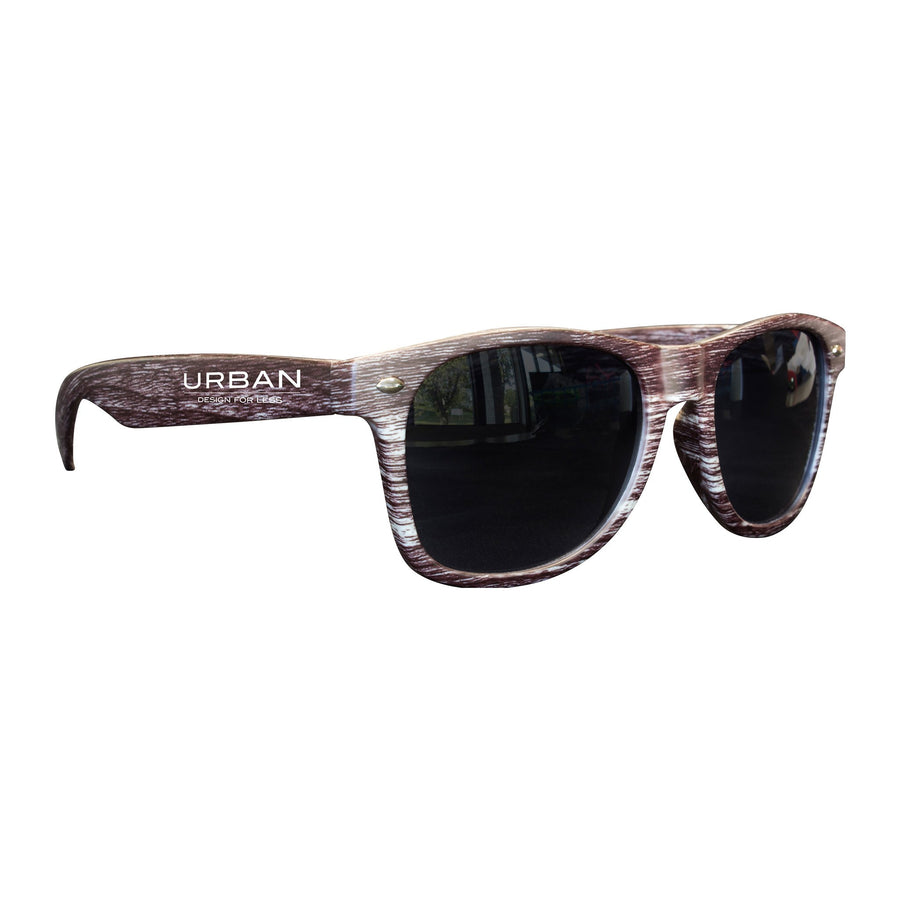 Dark Wood Tone Plastic Miami Sunglasses (Q882511)