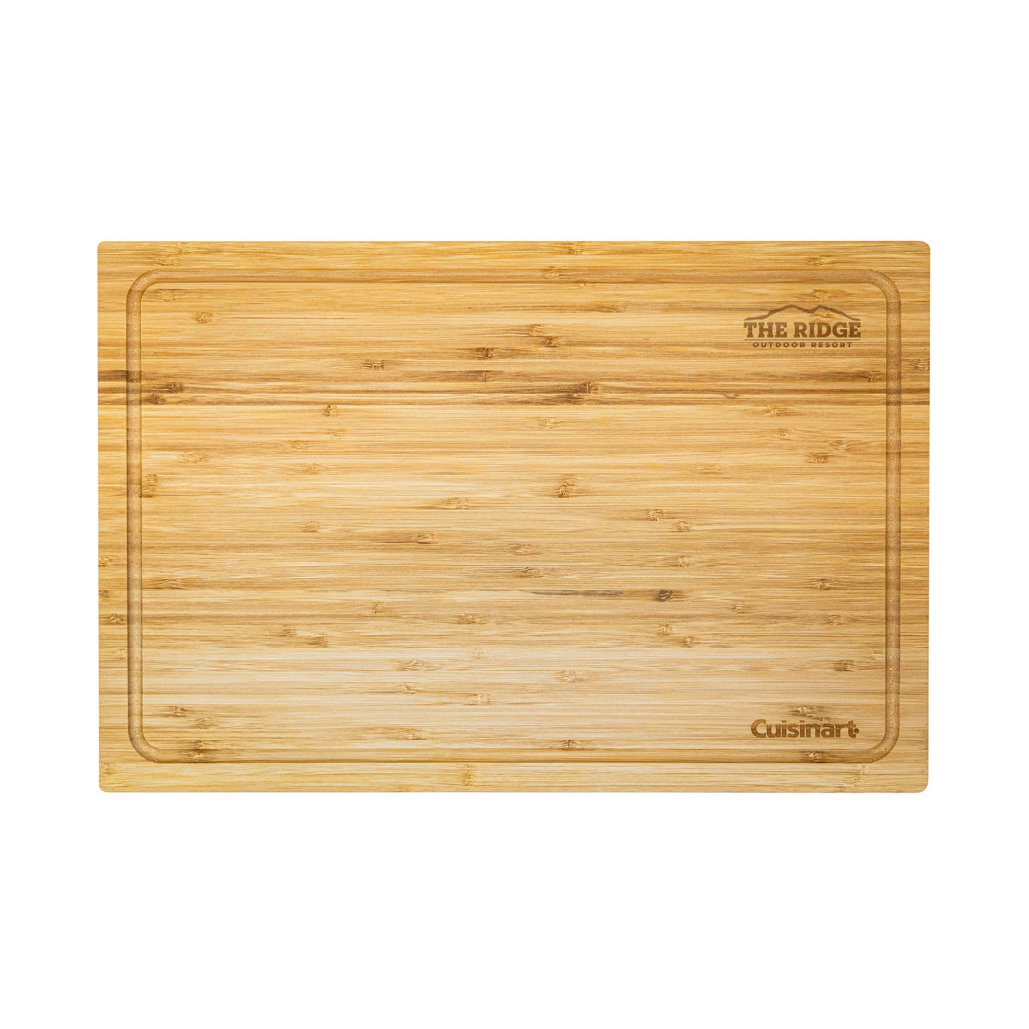 Cuisinart Outdoors® Bamboo Cutting Board With Hidden Tray  Imprinted with Logo (Q883432)