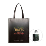 Out Of The Ocean® Reusable Large Shopper - Black  Imprinted with Logo (Q884822)