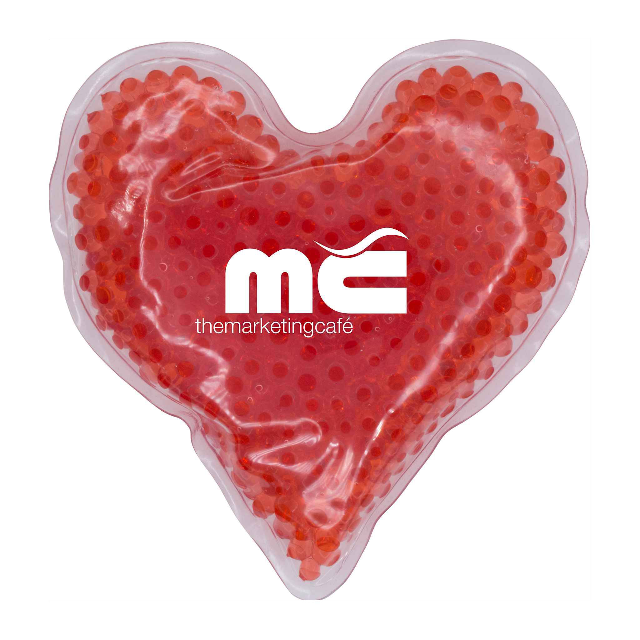 Heart Shaped GelBead Hot/Cold Packs  Imprinted with Logo (Q885511)