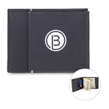 Travis & Wells® Lennox Money Clip - Black  Imprinted with Logo (Q891922)