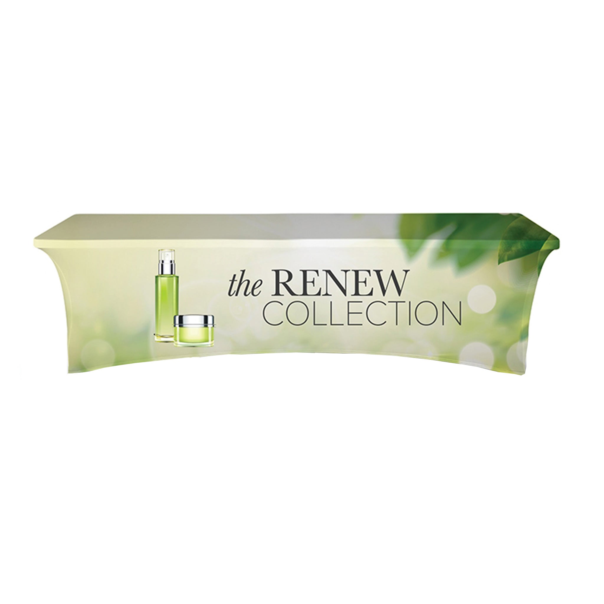 8 Ft. DisplaySplash RPET Stretch Table Cover  Imprinted with Logo (Q893022)