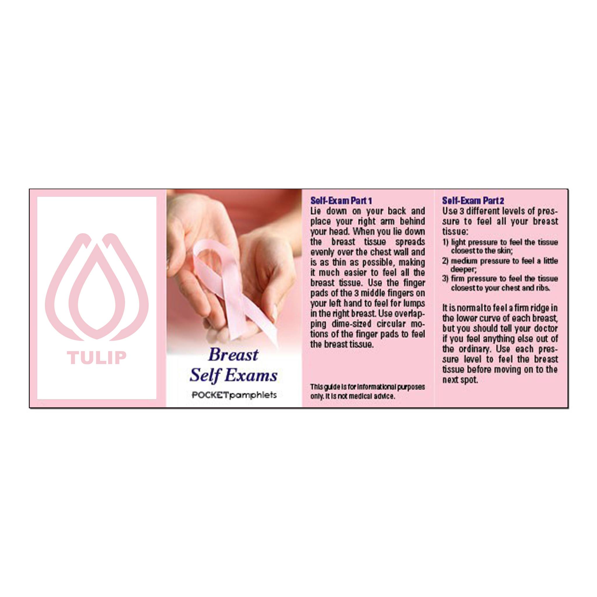 Breast Self Exams Pocket Pamphlet  Imprinted with Logo (Q893222)