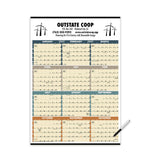 Time Management Span-A-Year Calendars Laminated (Q893722)