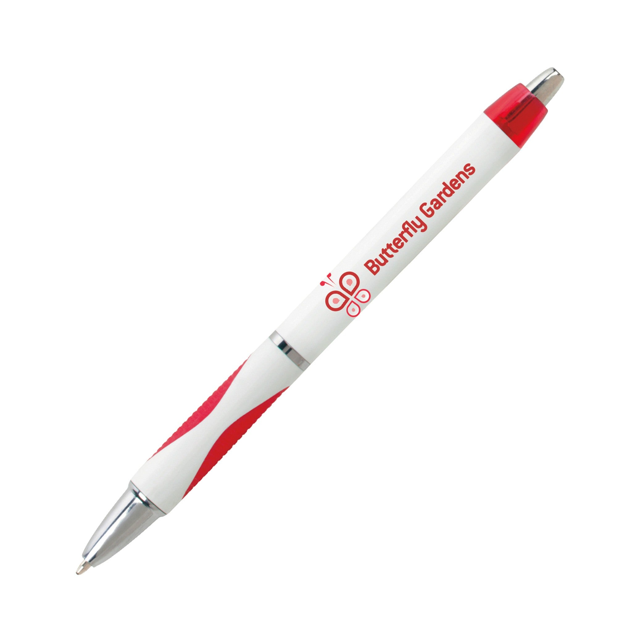 Spot Pen with Rubber Grip  Imprinted with Logo (Q896311)