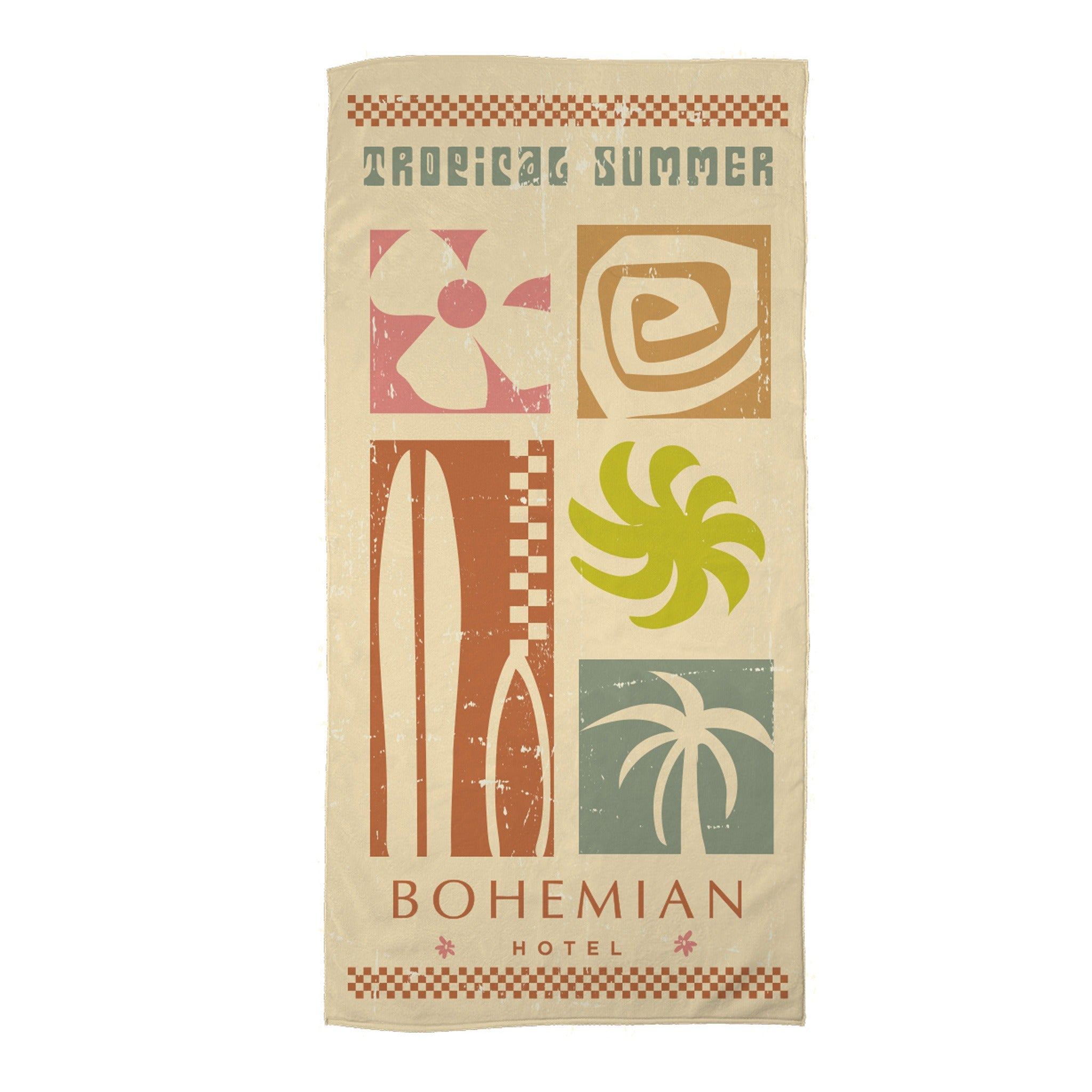 30 x 60 Inch Velour Beach Towel  Imprinted with Logo (Q897122)