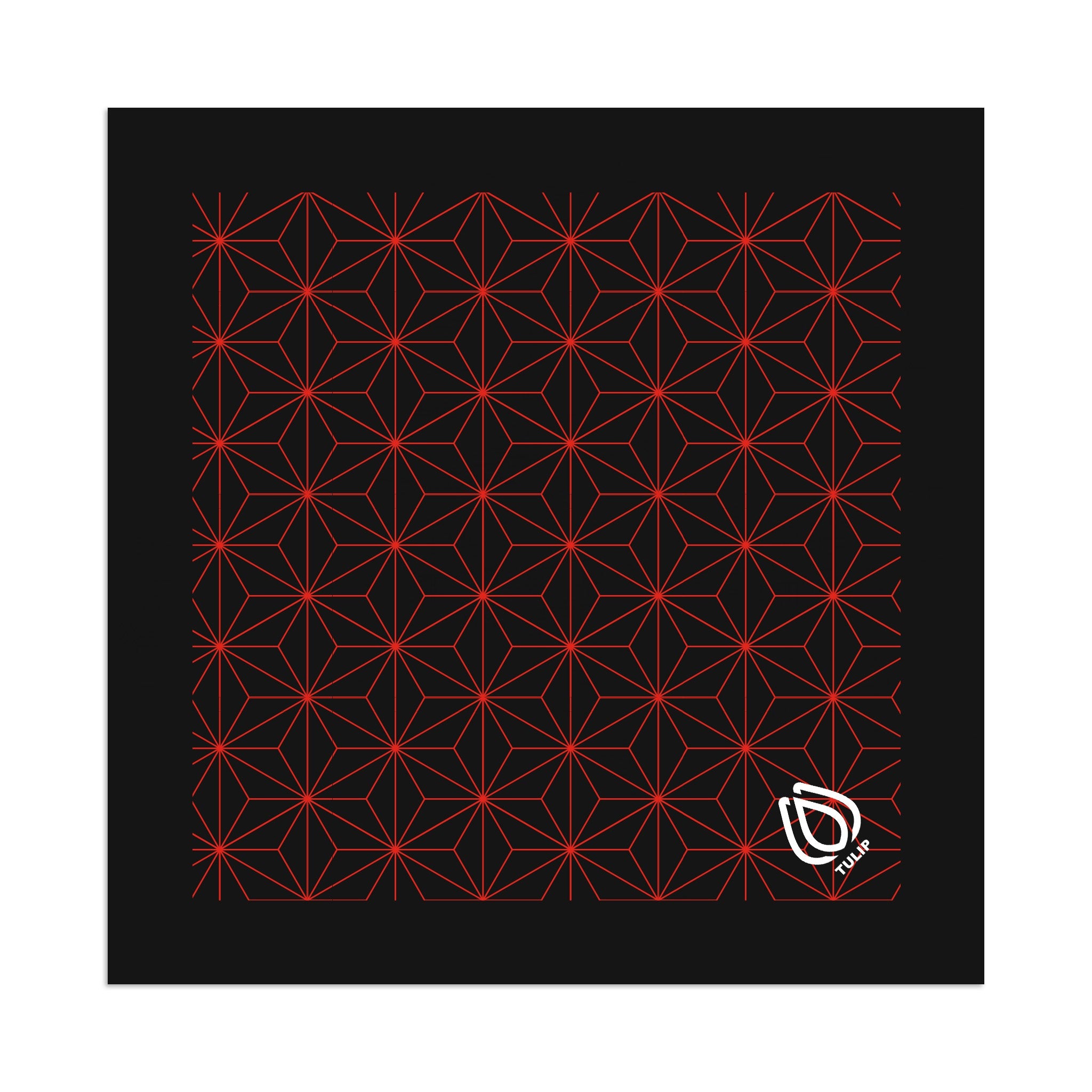 795 Series Wave-A-Hanky - Black  Imprinted with Logo (Q897222)