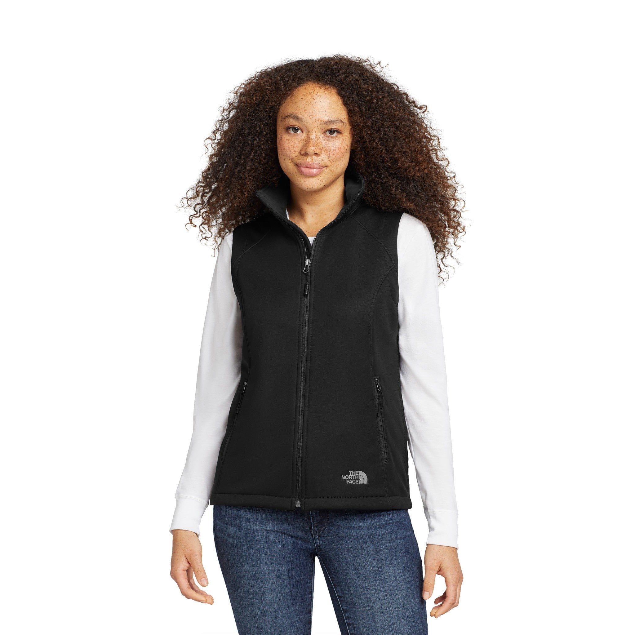 The North Face® Women's Ridgewall Soft Shell Vest  Imprinted with Logo (Q897332)