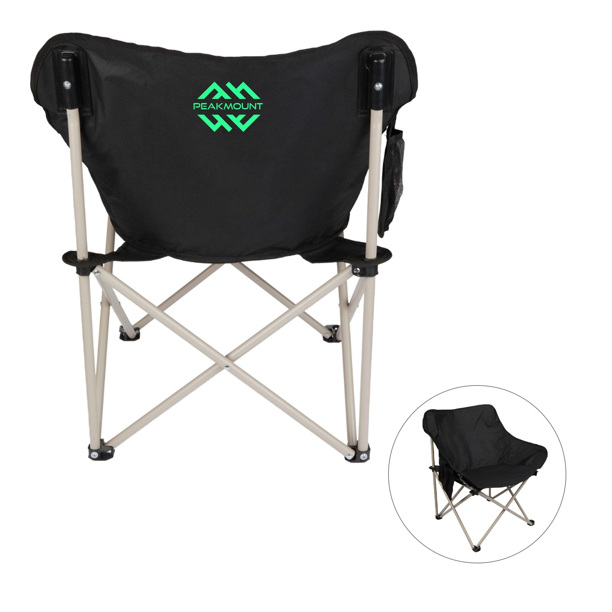 Portable Camp Chair (300lb Capacity)  Imprinted with Logo (Q897532)