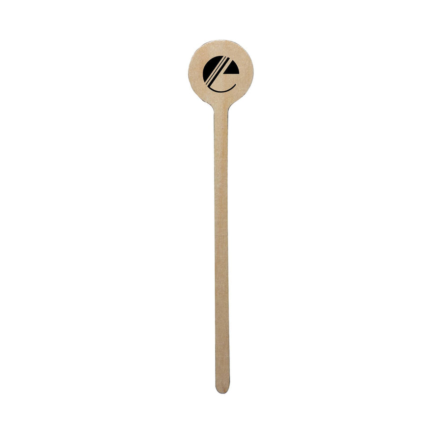 6" Round Wood Drink Stirrer (Q898011)