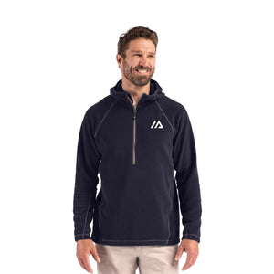 Clique Powder Recycled Fleece Mens Half Zip Hooded Pullover (Q898432)