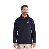 Clique Powder Recycled Fleece Mens Half Zip Hooded Pullover (Q898432)
