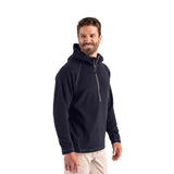 Clique Powder Recycled Fleece Mens Half Zip Hooded Pullover (Q898432)