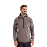 Clique Powder Recycled Fleece Mens Half Zip Hooded Pullover (Q898432)