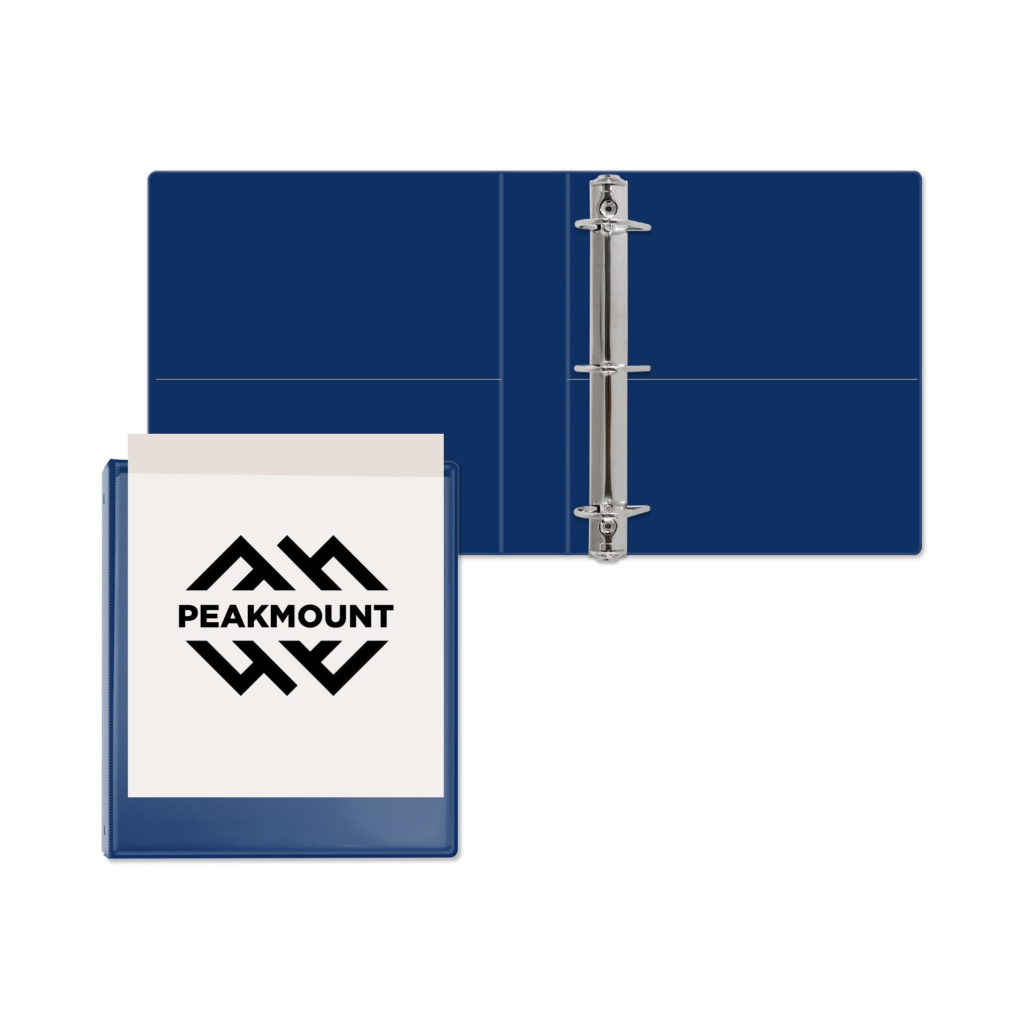 1.5 Inch Overlay Angle D Ring Binder  Imprinted with Logo (Q899122)