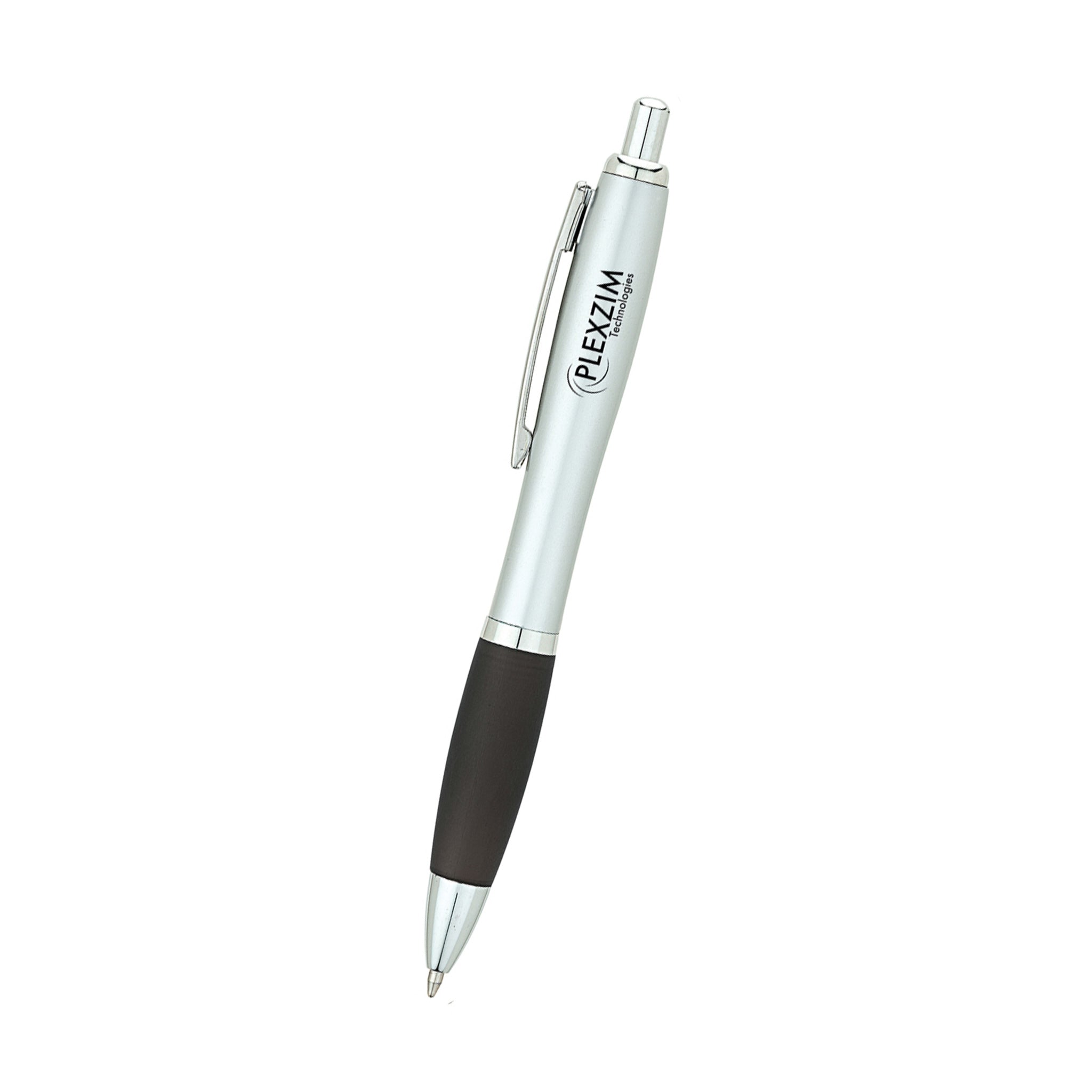 Matte Silver Barrel Pen  Imprinted with Logo (Q903311)