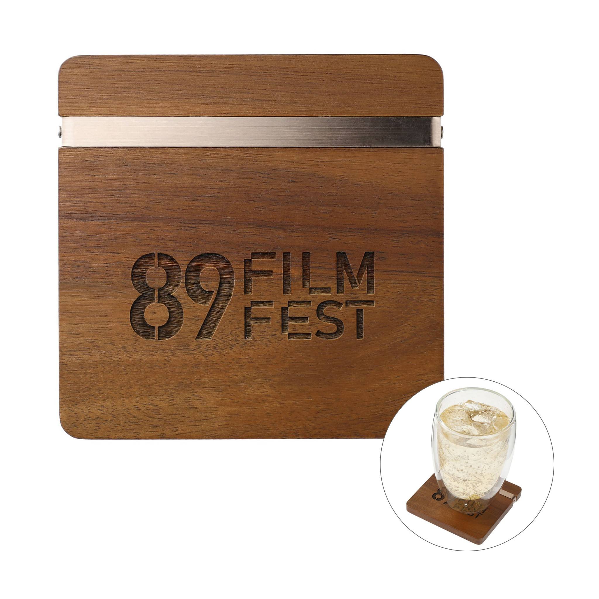 Graze Coaster Set  Imprinted with Logo (Q904422)
