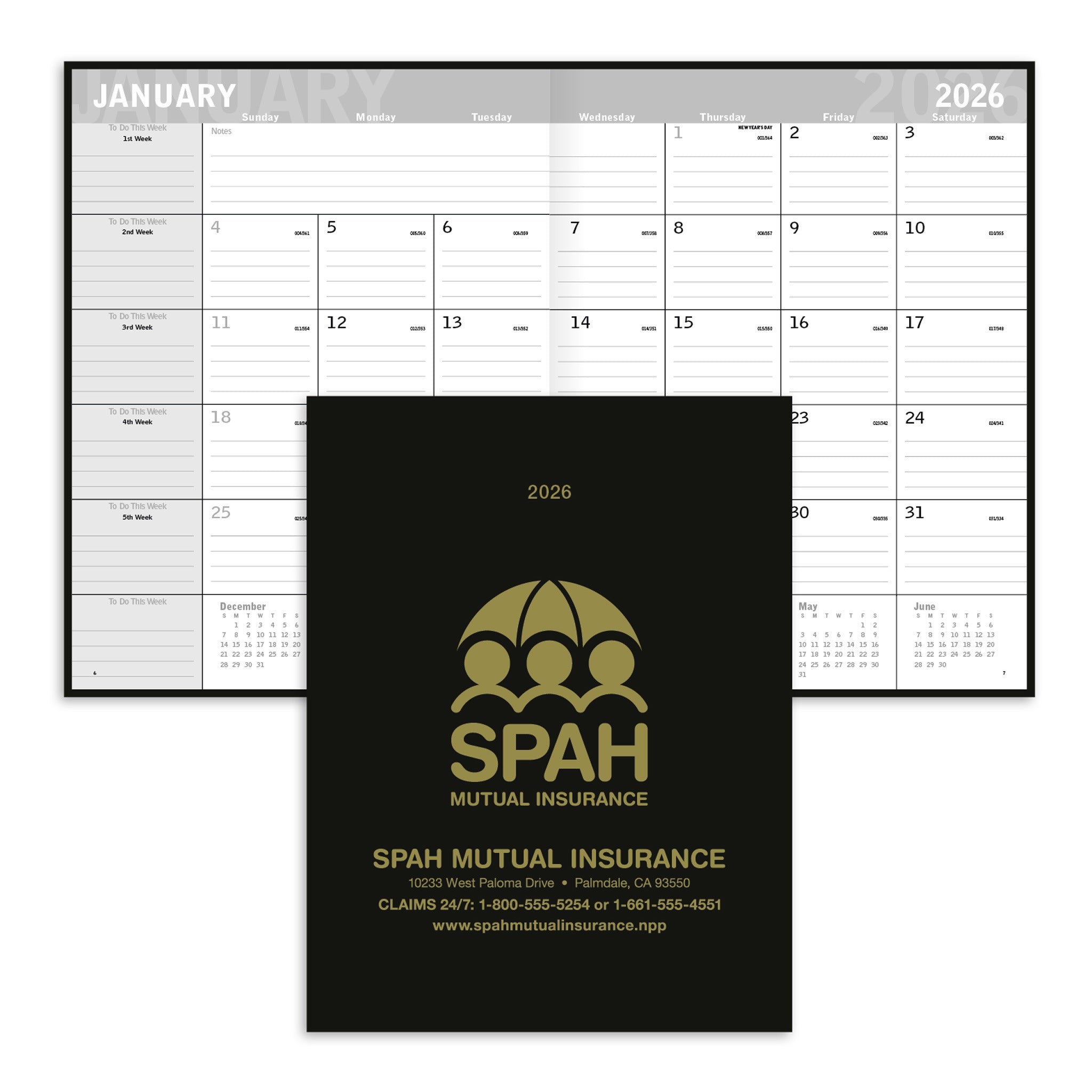 Classic Monthly Planner  Imprinted with Logo (Q904722)