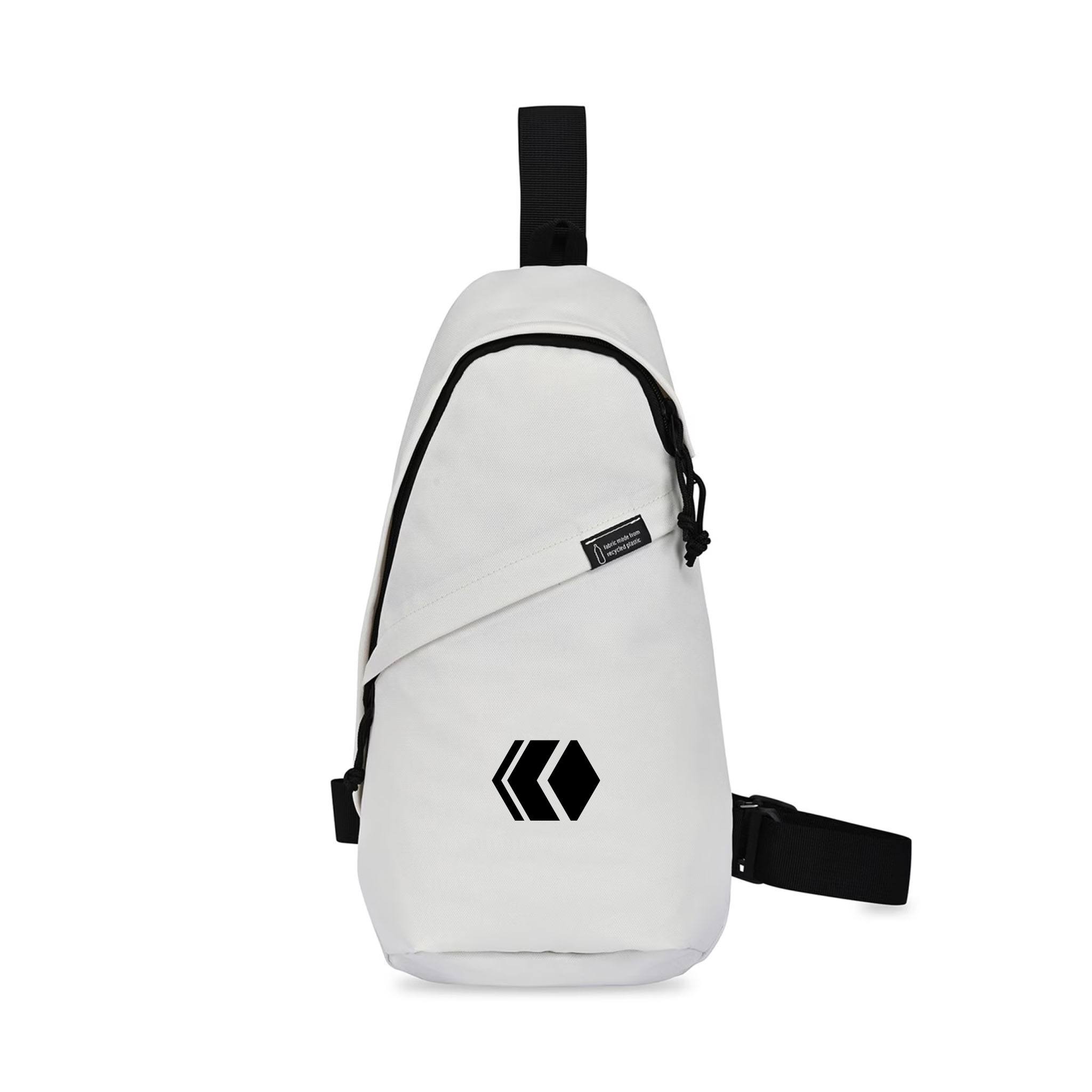 Renew rPET Sling Bag - Cream  Imprinted with Logo (Q904822)