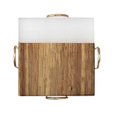 Acacia Wood And Resin Coaster Set (Q904922)