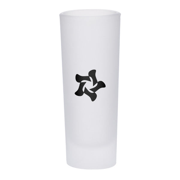 2 Oz. Last Drop Frosted Shooter Shot Glass  Imprinted with Logo (Q905022)