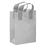 Color Frosted Soft Loop Shopper Bag 8 x 4 x 11 (Q905532)