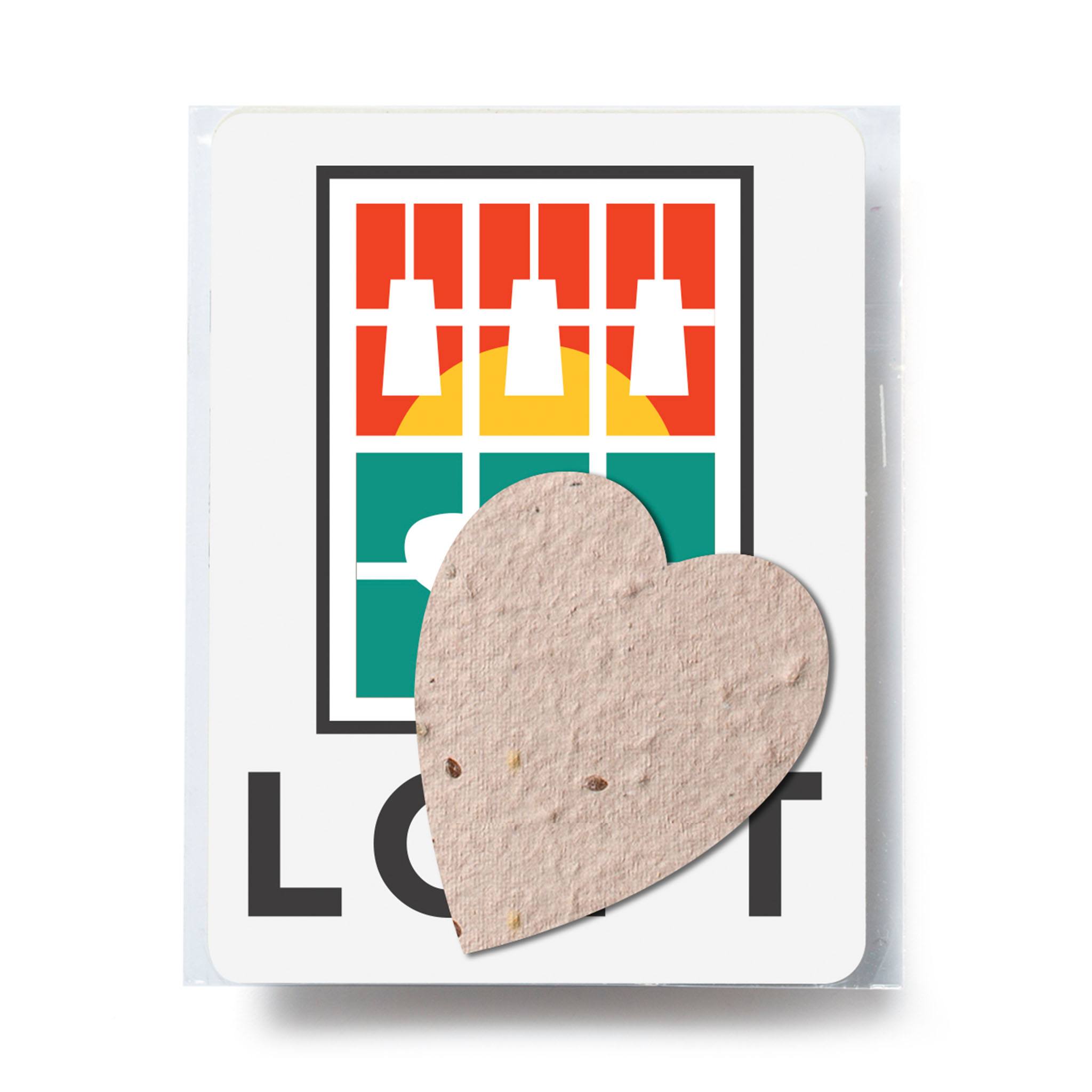 Bloomin Heart Shaped Plantable Gift Pack  Imprinted with Logo (Q905822)