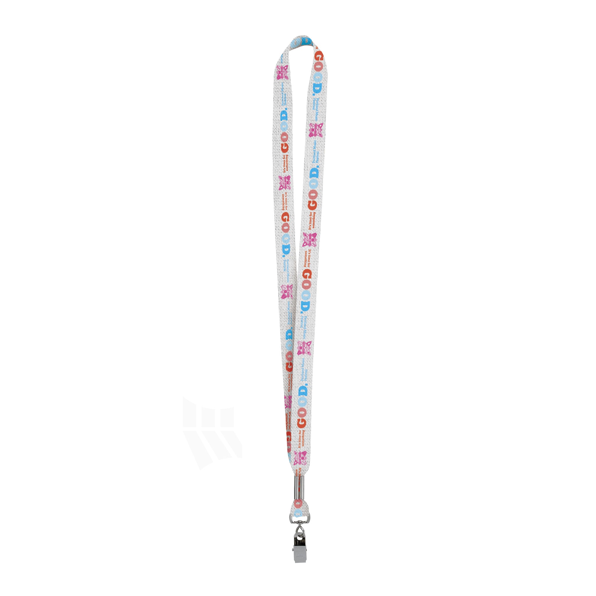 .75" Fine Print Lanyard (Q907311)