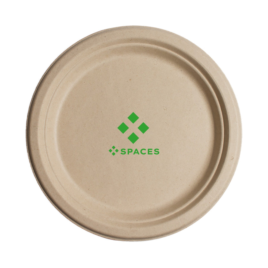 6.75 Inch Kraft Round Compostable Paper Plate (Q907332)